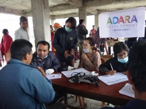 The Adara Mobile Medical Camp in action in Shankhu
