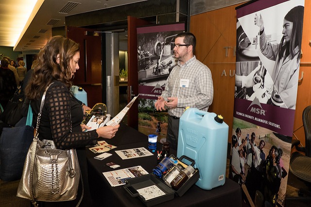 People at MSR table