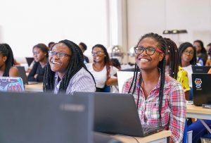 Students in class at Ashesi University