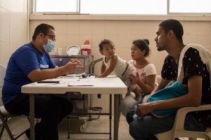 Patients at clinic