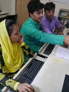 Students receive computer training