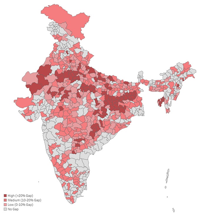 Heatmap of India
