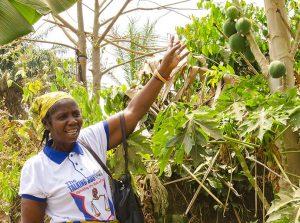 Woman on farm