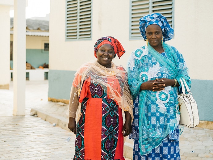 Aida and Mame Fama Male work as community health educators in Pikine, Senegal