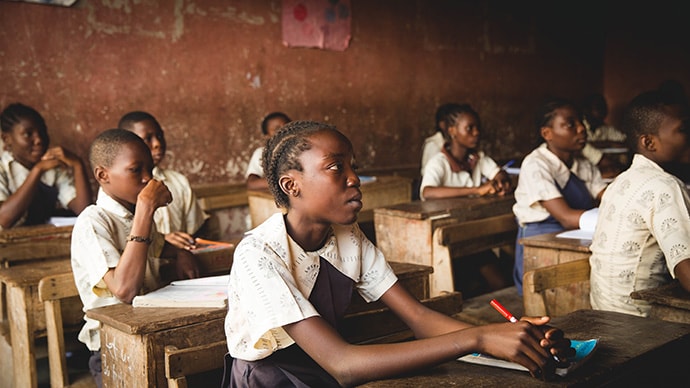 Students in classroom