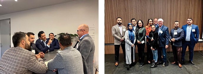 Left: Dost Safi leading a breakout session. On right: Global Washington Goalmakers Conference, 2022