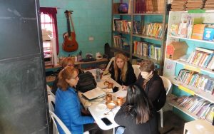 Pangea members meeting with Esperanza School