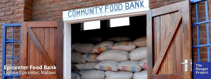 View of food bank entrance