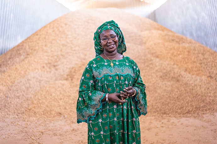 Photo of Nimna Diayte, president of the Saloum Corn Producers Federation