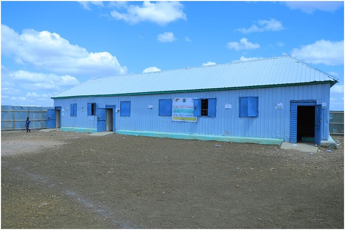 Exterior view of classrooms