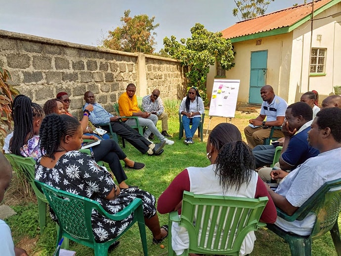 Photo of outdoor discussion