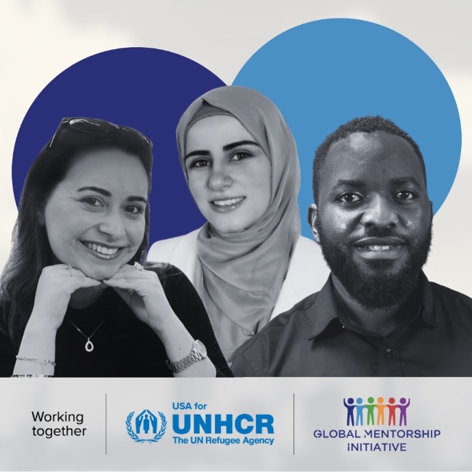 UNHCR and Global Mentorship Initiative graphic