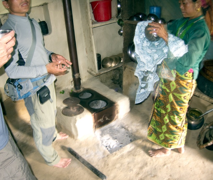 Photo of woman holding pot