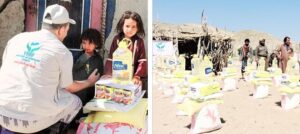 2 views of delivering aid