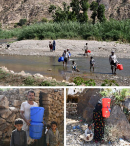 3 views of water distribution